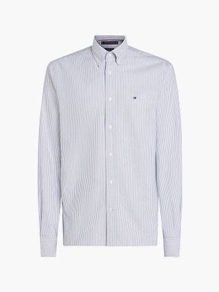 Tommy Hilfiger Oxford Skjorte Stribet Lyseblå