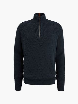 Vanguard Pullover Half Zip Struktur Navy