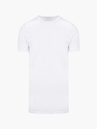 Slater 2-pack T-Shirt Extra Lang R-Neck Biały