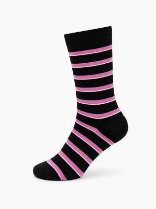 Steppin' Out Socken Streifen Navy Rosa