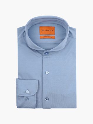 Suitable Sorona Hemd Mid Blau