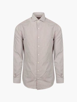 Steppin' Out Skjorte Stribe Brun