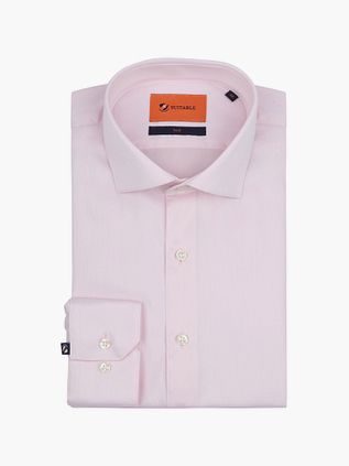 Suitable Skjorta Twill Rosa