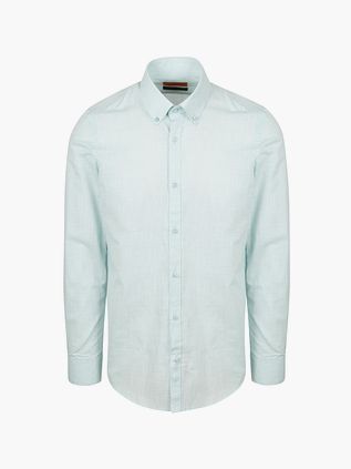 Suitable Skjorte af Bomuld Slub i Lysegrøn