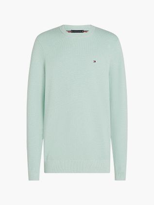 Tommy Hilfiger Strukturstrik Mintgrøn Trøje