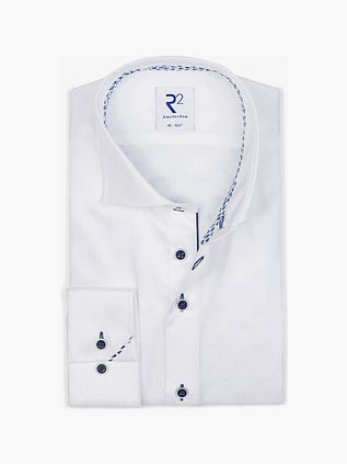 R2 Skjorte i Twill Hvid