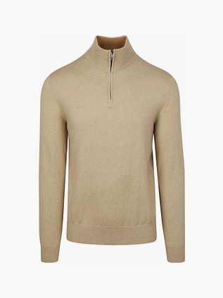 Steppin' Out Half-Zip Pull Cotton Cachemire Sable