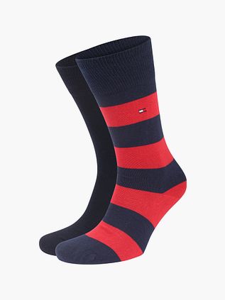 Tommy Hilfiger Skarpety 2 pary Rugby czerwone