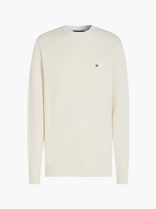 Tommy Hilfiger Struktur Pullover Off White