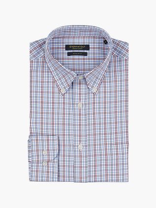 Steppin' Out Skjorte i Blåt og Rødt Tartan