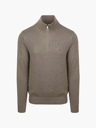 Tommy Hilfiger Pull Demi-Zip Taupe
