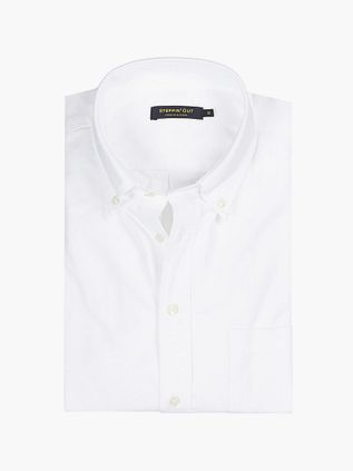Steppin' Out Skjorte Oxford Hvid