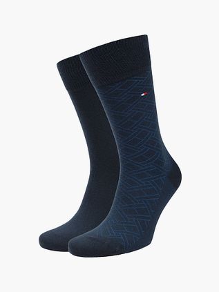 Tommy Hilfiger 2-Pair Socks AOP Blue 004