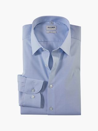 Olymp Level Five Shirt Body-fit Light Blue