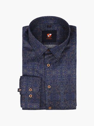 Camisa Suitable Van Gogh azul marino