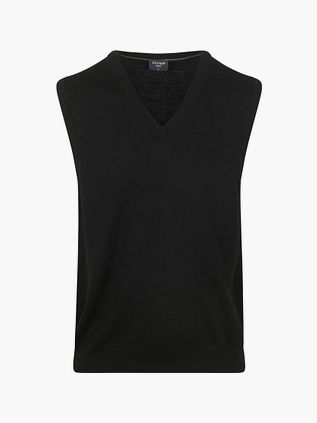 Sweter bez rękawów Olymp Spencer Merino w kolorze czarnym