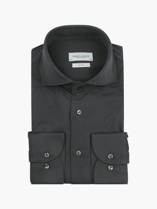 Profuomo Strikket Skjorte Mørkegrøn