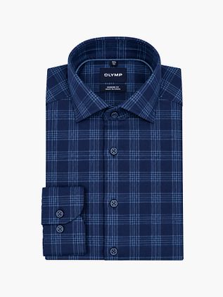Olymp Smart Business Camisa De cuadros Azul marino