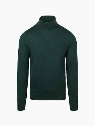 Suitable dolcevita in merino verde scuro