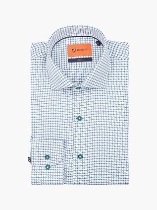 Suitable Skjorte i Ternet Mønster Grøn