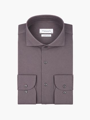 Profuomo Japanese Knitted Hemd Mauve