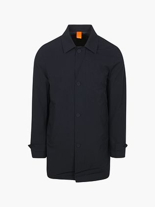 Suitable Pakkejakke Lang Tech Navy