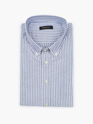 Steppin' Out Shirt Oxford Stripes Light Blue