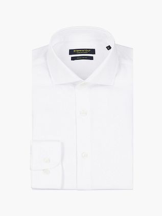 Steppin' Out Skjorte Dobby Hvid