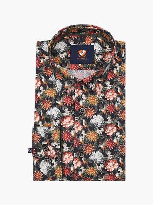 Suitable skjorte med farverigt blomsterprint 267-13