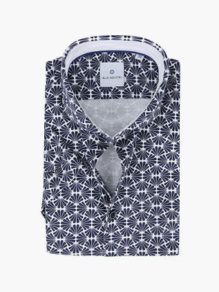 Blue Industry Skjorte Kortærmet Marineblå