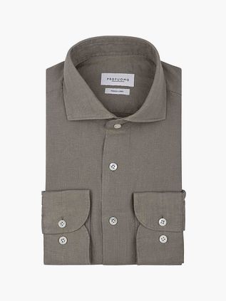 Profuomo Shirt Linen Green
