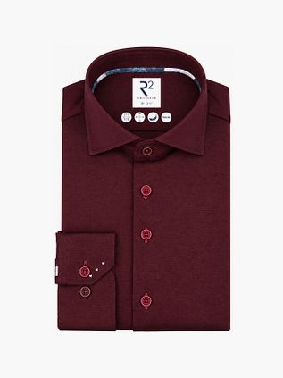 R2 Chemise Knitted Dobby Bordeaux