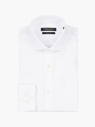 Steppin' Out Skjorte Regular Fit Twill Hvit