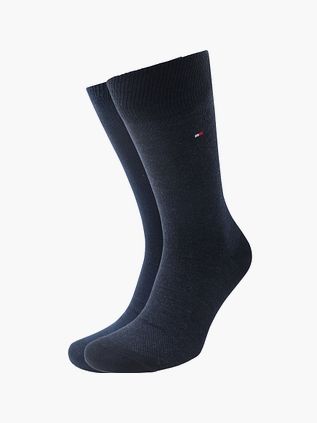 Tommy Hilfiger pack de 2 calcetines Birdseye azul 001
