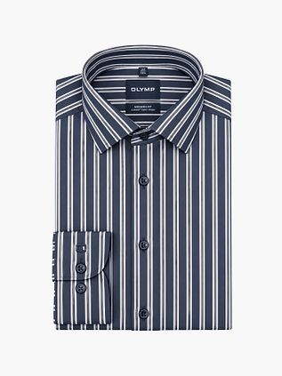 Olymp Luxor Skjorte Striber Sunshade Navy
