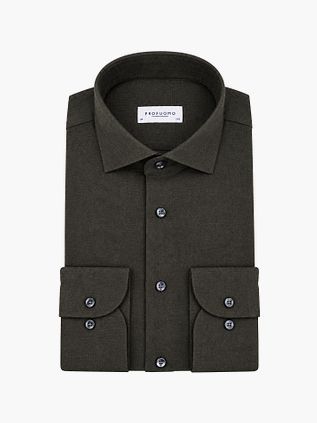 Profuomo Chemise Brushed Twill Vert foncé