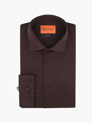 Suitable Skjorta Piké Brun