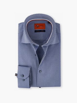 Suitable Skjorte Kobolttrykk 61-07