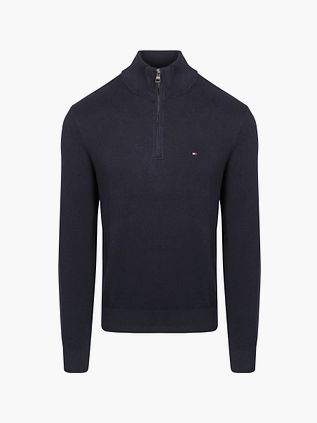 Tommy Hilfiger Half Zip Trøje Navy