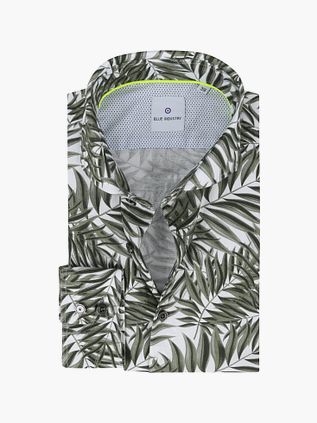 Blue Industry Skjorte Blad Mørkegrøn