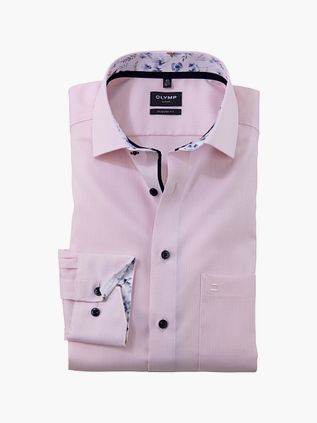 Olymp Luxor Shirt Structure Pink