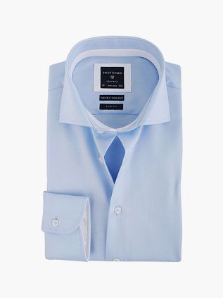 Profuomo Skjorte Med Blå Kontrast