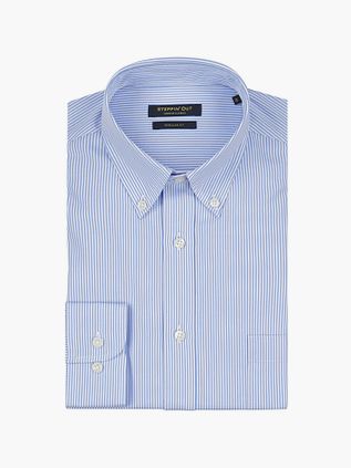 Steppin' Out Skjorte Stribet Lysblå