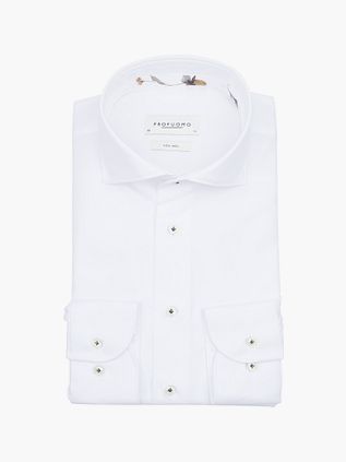 Profuomo Twill Hemd Wit