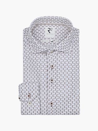 R2 Sorona Camisa Estampada Beige