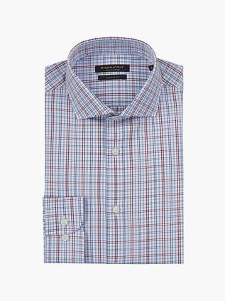 Steppin' Out Skjorte Rutet Blå Rød