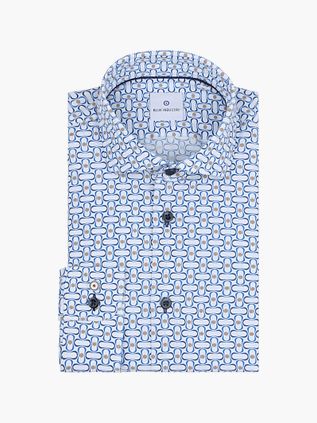 Blue Industry Skjorte med Print Blå