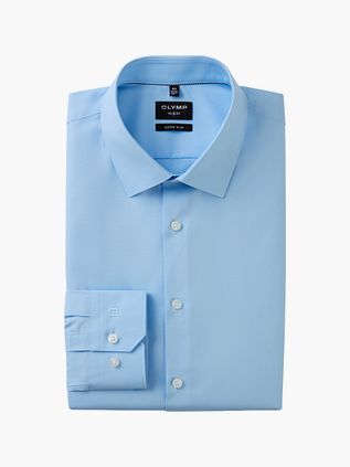 OLYMP Chemise No'6 Coupe Skinny Bleu Manches Extra Longues