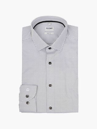 OLYMP Skjorte Level 5 Trykk Hvit