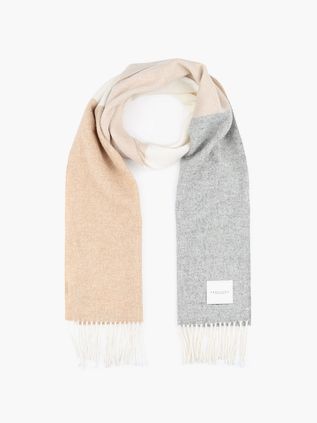 Profuomo Tørklæde i Lammeuld Grå Beige